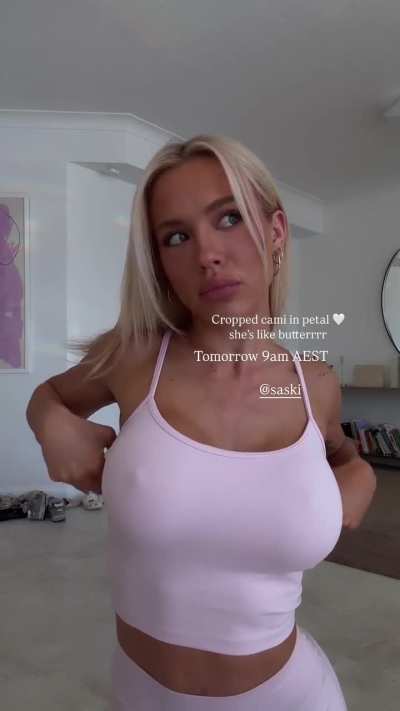 &lsquo;Cropped cami in petal&rsquo; | IG May 2025