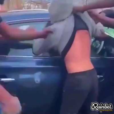 Robber ends up at the wrong place and catches an ass whopping