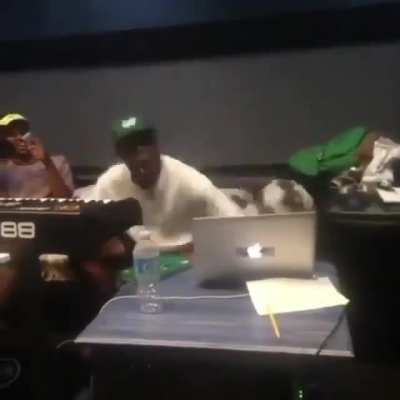 IveI've had this video for a while now of Tyler, The Creator listening to what I assume to be a death grips song. Can anybody tel me what the song is?