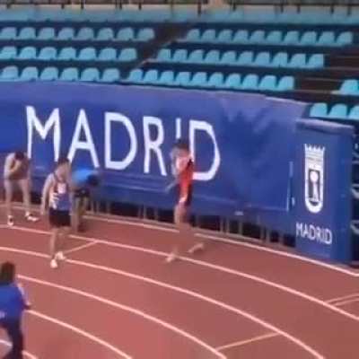 Guy wins more than just a running race