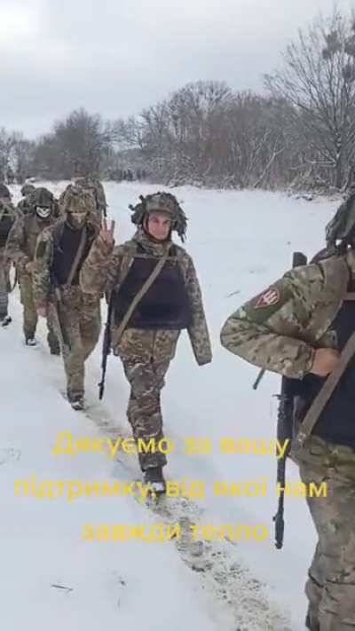 &ldquo;Thank you for your support, it always makes us warm&rdquo; - Ukrainian soldiers