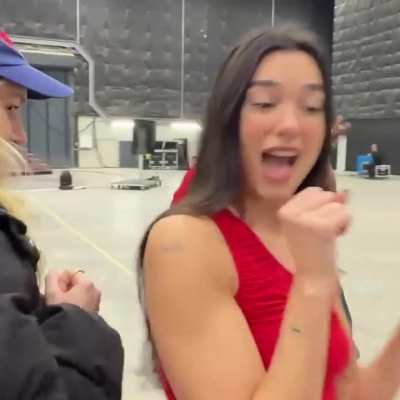 Dua rehearsing for her performance for the BRITS Awards - IG March 2026