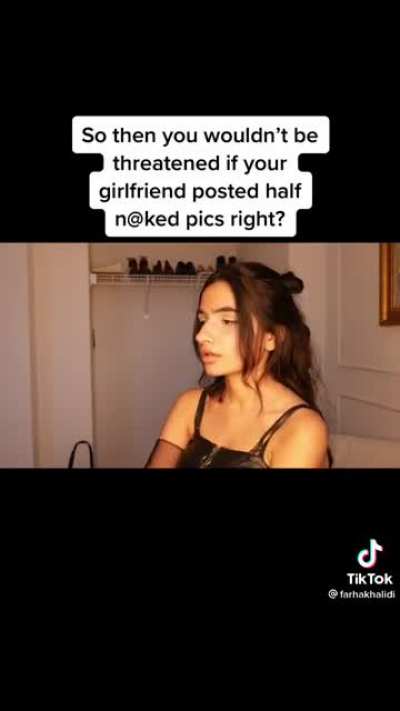 All this girl posts is fake videos, it makes men look bad and it&rsquo;s extremely toxic, she gets millions of views on these kind of videos, it&rsquo;s clearly staged.