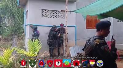 Combined PDF forces attack Police station and Government offices in Launglon, Near Dawei, Thanintharyi Region