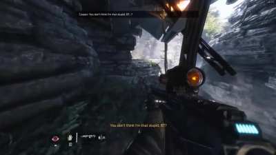 Just started TitanFall 2 and asked BT if he thought I was stupid, then this happened...