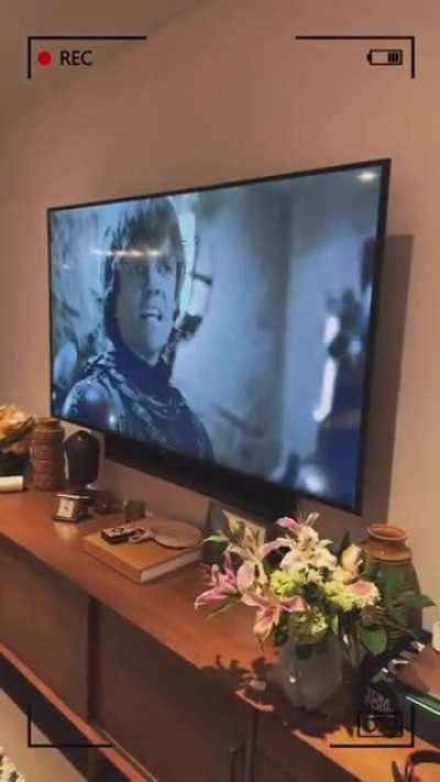 Nina ig story relaxing night with some GoT