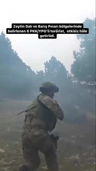 Zeytin Dalı ve Barış Pınarı b&ouml;lgelerine taciz ateşi a&ccedil;an ve saldırı girişiminde bulunan 6 PKK/YPG'li ter&ouml;rist, başarılı bir operasyonla etkisiz h&acirc;le getirildi.