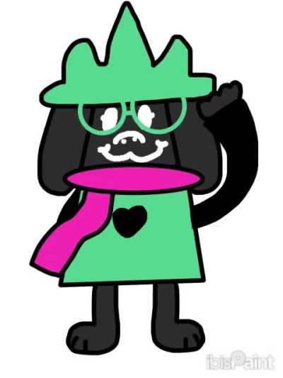I just now thought&hellip; considering that Ralsei has black fur with the hat but has white fur without the hat, would the fur change color when removing/putting on the hat like this?