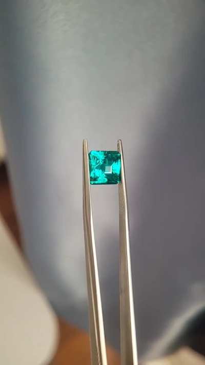 I saw somebody on this sub ask about why pixel cuts in Paraiba tourmaline aren't more common a few weeks ago and thought I'd try cutting one for fun