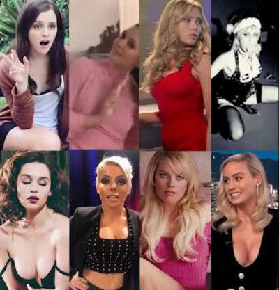 Which one could turn you into her submissive toy? How would you worship your "Mistress"? - Emma Watson, Elizabeth Olsen, Scarlett Johansson, Miley Cyrus, Emilia Clarke, Alexa Bliss, Margot Robbie, Brie Larson