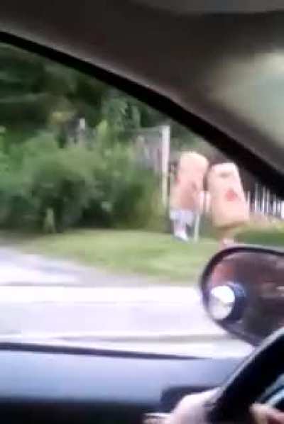 me and my dad drived past these blursed kids