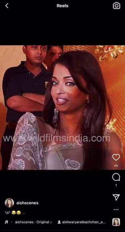 I have never seen this side of Aishwarya before! I don&rsquo;t think I&rsquo;ve ever come across this expression!