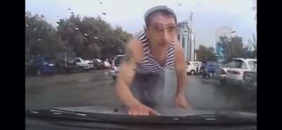 Drunk man wants a free ride