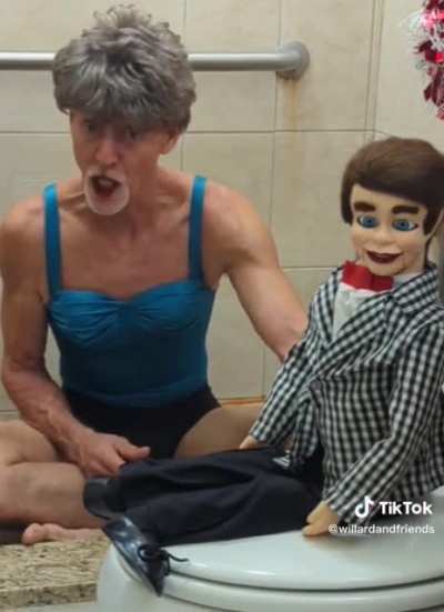A heartwarming song for his ventriloquist dummy