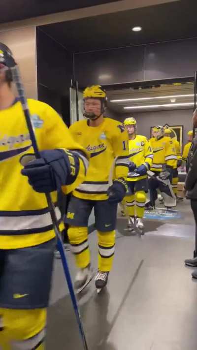 The Wolverines have taken the ice! Let&rsquo;s go boys!