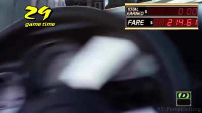 Walter White in Crazy Taxi