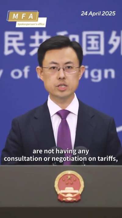 China says it hasn&rsquo;t held any trade negotiations with the U.S., directly contradicting Trump&rsquo;s recent statements.