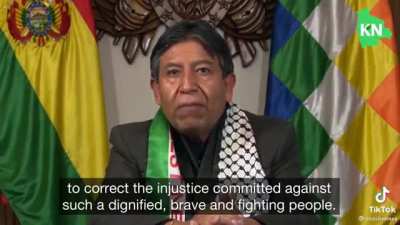 Message of Solidarity from Bolivia&rsquo;s Vice President, David Choquehuanca. South America and the Arab nation will always stand together against Imperialism!
