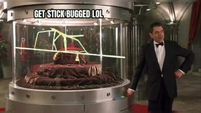 Mr Bean get's Distracted and Stick Bugged lol