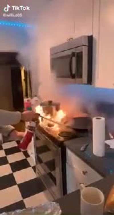 Everclear on a stove