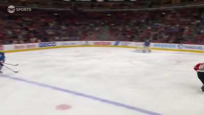 Louis Crevier with a breakaway shorthanded goal for his 3rd goal of the season