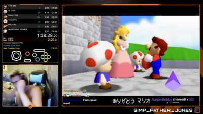 Streamer gets the world record time for Super Mario 64 speedrun and his parents couldn&rsquo;t be happier for him.