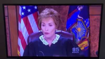 Judge Judy shut her down real quick.