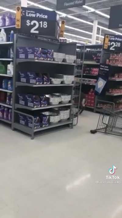 Deer Goes Shopping In Wal-Mart