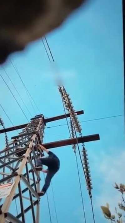 Let&rsquo;s touch the wires that are hung above us so we can&rsquo;t touch them