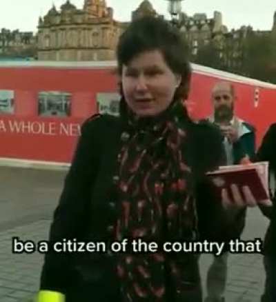 Russian women burn Russian passports near Red Square in Moscow in protest of Russia's invasion of Ukraine.