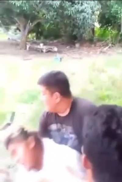 [Unseen Footage] The Daughter of "Joel Nuceza" pulling one of Gregorio's relatives hair.