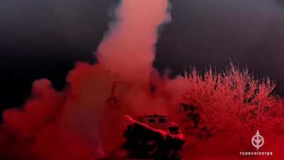 Russian Volunteer Corps posts another HIMARS clip to bolster their growing reputation. "The Russian Volunteer Corps sends its fiery greetings to Putin's dogs! Infernal hell with instant delivery! Do you want more videos like this?"