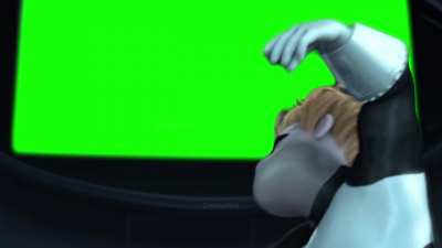 [GREEN SCREEN] The Incredibles "You gotta admit this is cool!" Syndrome pointing at giant screen Meme Template