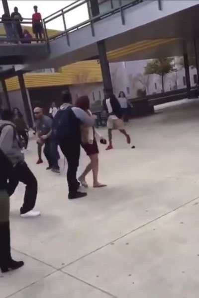 Security guard got flipped by the student 🤣