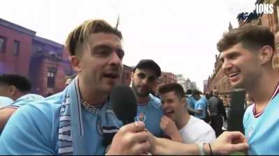 Jack Grealish: "The main person I want to thank is Benardo Silva for coming off in the 70th minute because he was miles off it"