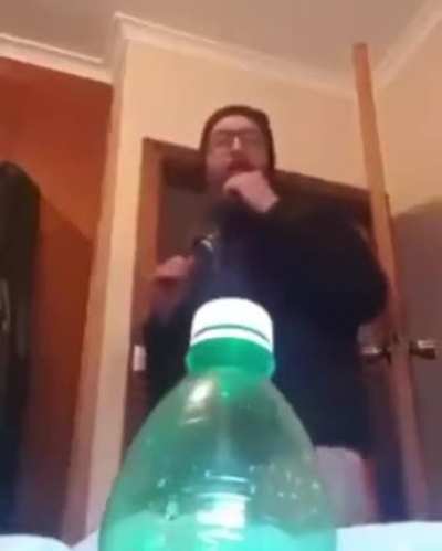 Bottle cap challenge.