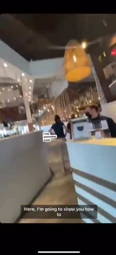 Anti-Vaxxer rips into workers because she couldn't shoot "content" and is being discriminated against