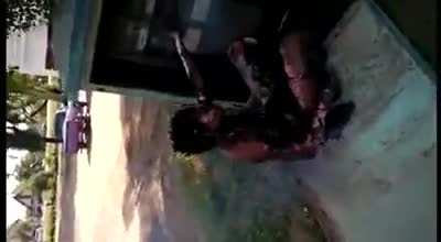 Thief Smoking like a Cigarette after trying to Steal Precious Metal from Active Electrical Box.