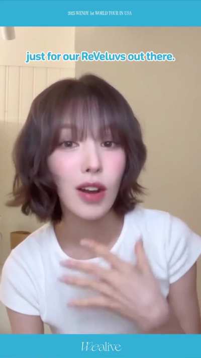 251008 WENDY - 2025 1st World Tour: W:EALIVE in USA (Greeting Video 2)