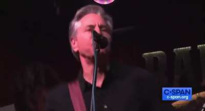 U.S. Secretary of State Antony Blinken performs Neil Young's "Rockin' In The Free World" at Kyiv bar "Barmen Dictat"