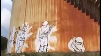Moving graffiti art