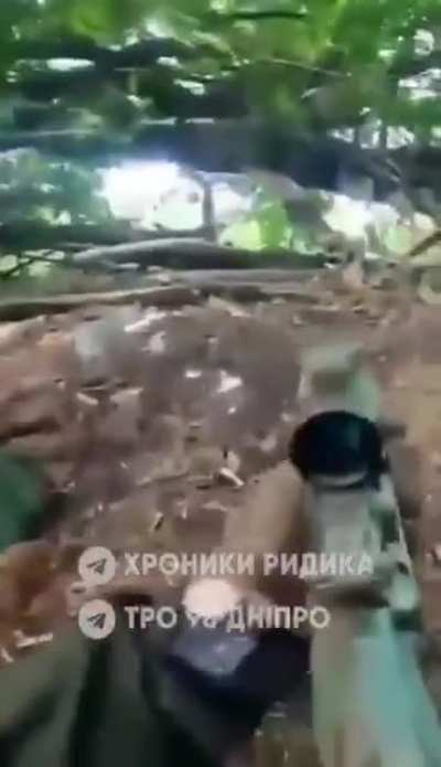 On a front near mariupol, soldiers of the Ukrainian 98th Azov-Dnipro battalion repelled the Russian attack / date unknown