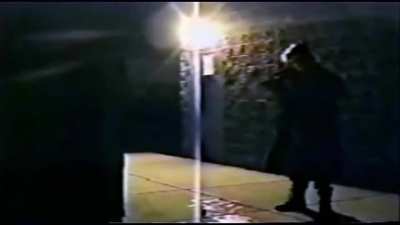 Dylan setting 'RNN' logo on fire (Unknown filming date)