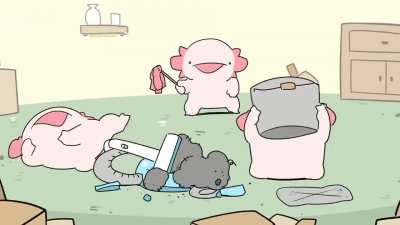 Axolotls suddenly disliked everything