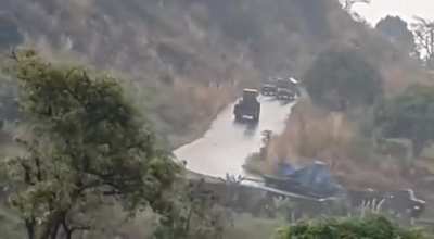 Ambazonian separatists ambush on a Cameroonian convoy