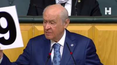 Devlet Bahçeli: “6 rakamını ters çevirirseniz 9 olur.”