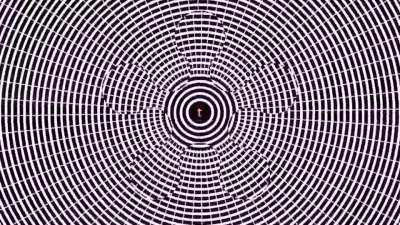 A video designed to create a natural hallucination based on the motion aftereffect illusion (NSFW: Seizure Warning)