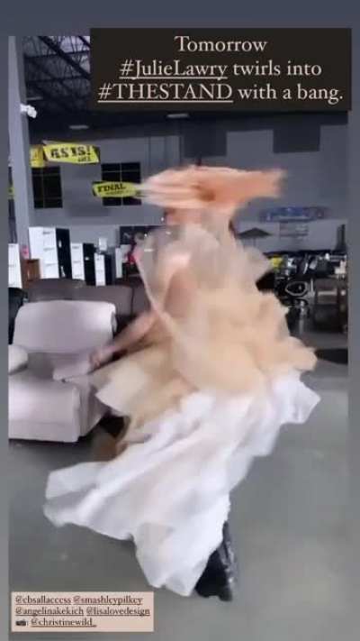 Julie twirls into The Stand with a bang
