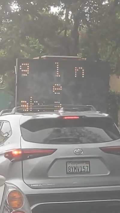Was stuck in traffic and...