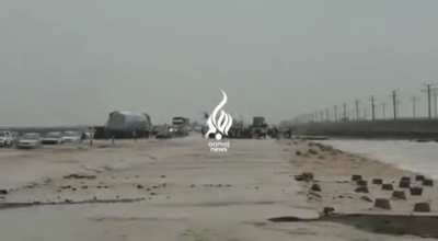 Footage of Taliban helicopter crash from yesterday